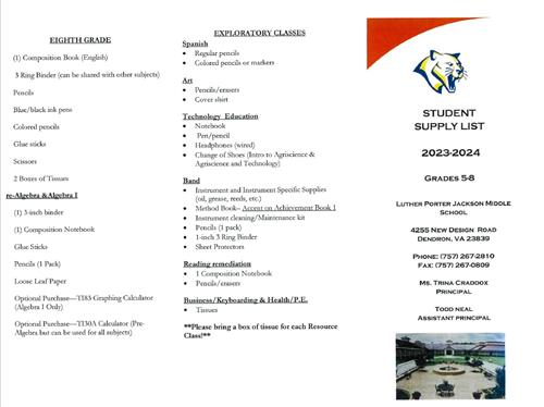 Supply List